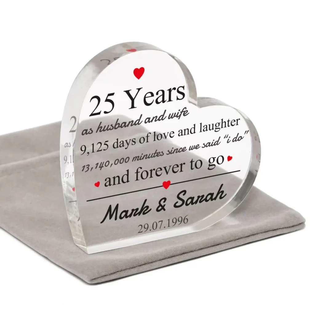 25th anniversary gift ideas for husband